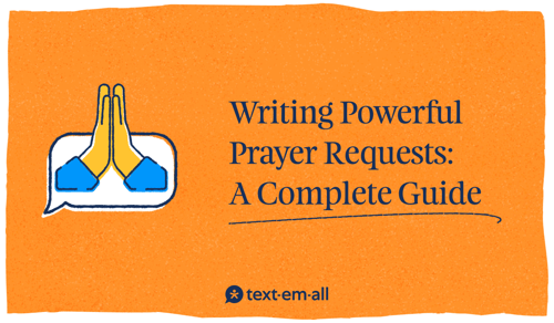 The cover of the prayer request guide