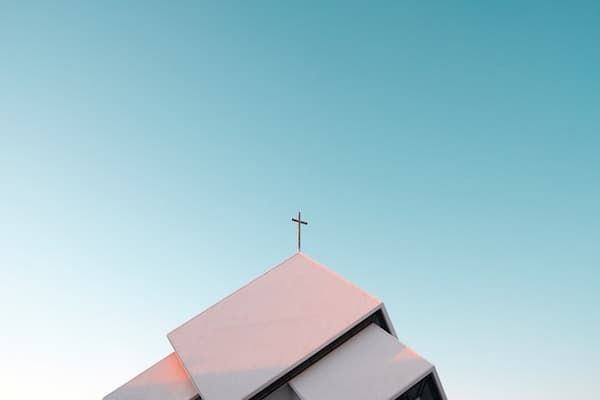 church cross on building