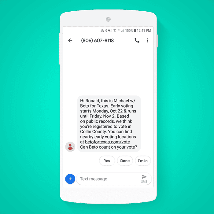 political-mass-texting