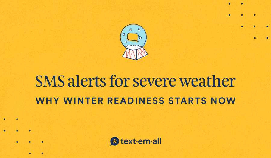 SMS alerts for severe weather image