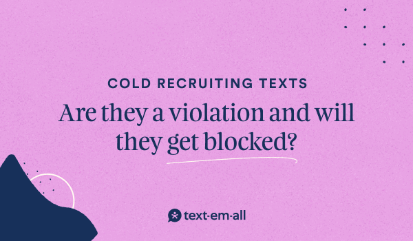 cold recruiting texts