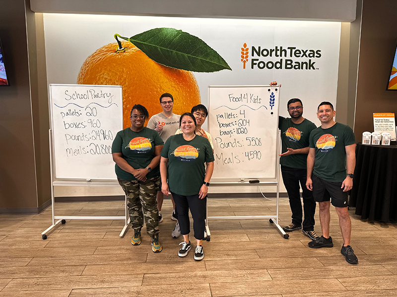 North Texas Food Bank & Text-Em-All Volunteers